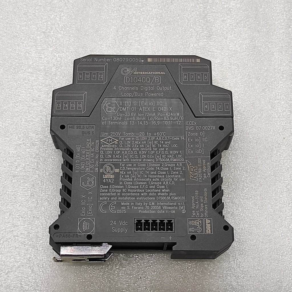 GM INTERNATIONAL D1040Q/B 4-CHANNELS DIGITAL OUTPUT LOOP/BUS POWERED D1040Q