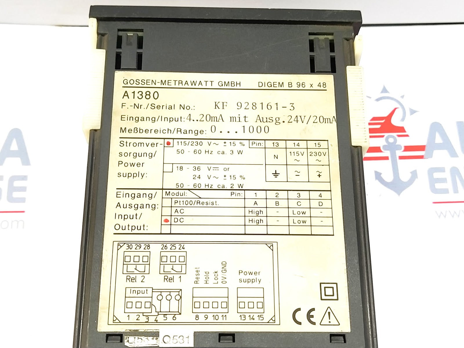 GOSSEN METRAWATT A1380 METER
