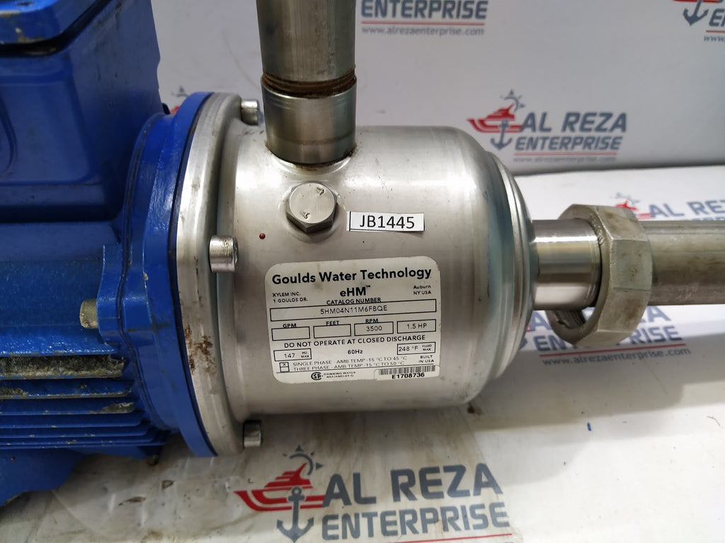 GOULDS WATER TECHNOLOGY 5HM04N11M6FBQE ELECTRIC MOTOR 1.5-HP 3500-RPM