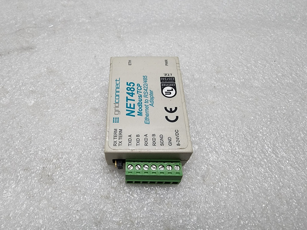 GRIDCONNECT NET485 MODBUS/TCP ETHERNET TO RS422/485 ADAPTER