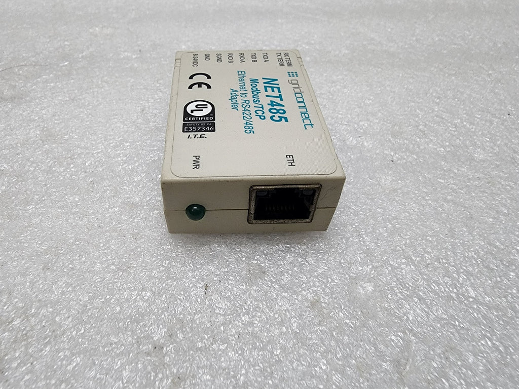 GRIDCONNECT NET485 MODBUS/TCP ETHERNET TO RS422/485 ADAPTER