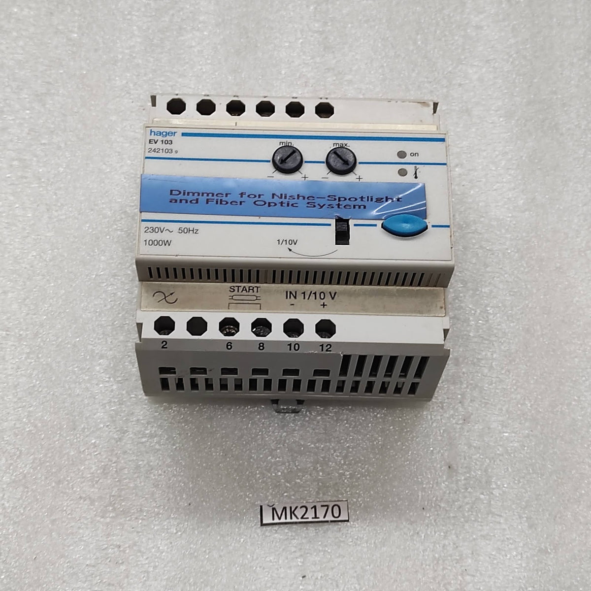 HAGER EV103 DIMMER 242103 230V