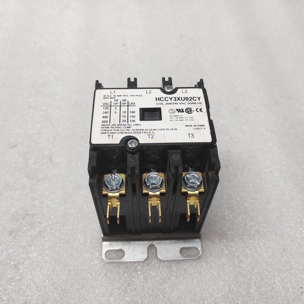 HARTLAND CONTROLS HCCY3XU02CY MAGNETIC CONTACTOR 208/240VAC