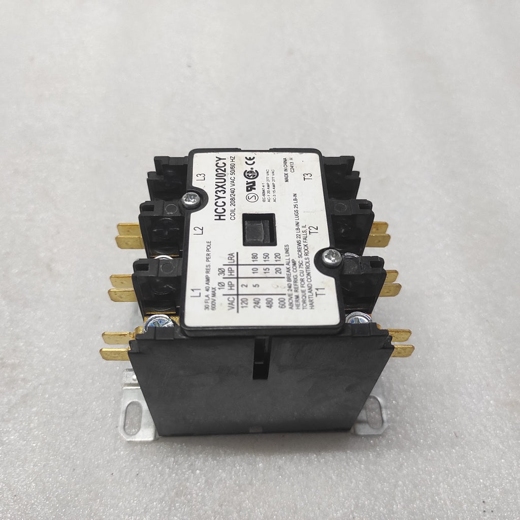 HARTLAND CONTROLS HCCY3XU02CY MAGNETIC CONTACTOR 208/240VAC