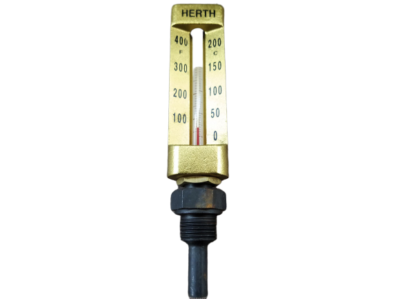 Herth V-Thermometer 0+200 C/F