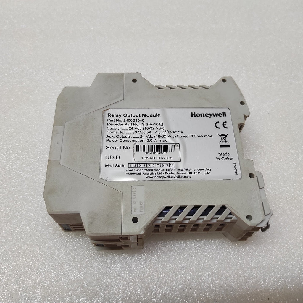 HONEYWELL ISIS-V-1040 RELAY OUTPUT MODULE 2400B1040 24VDC