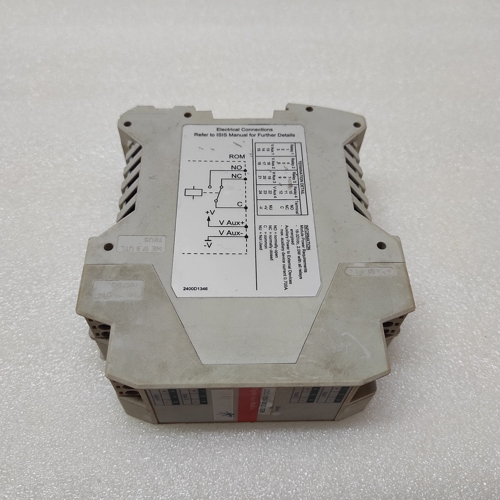 HONEYWELL ISIS-V-1040 RELAY OUTPUT MODULE 2400B1040 24VDC