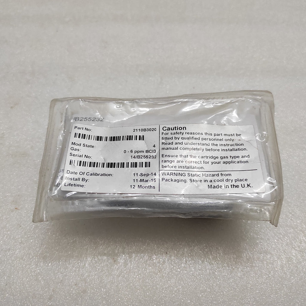 HONEYWELL 2110B3020 SENSOR 0-6 PPM BCI3 OUT OF CALIBRATION