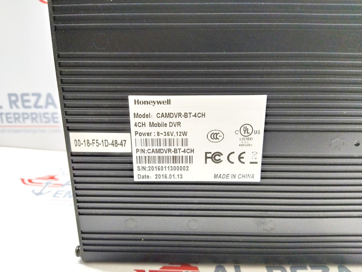 Honeywell CAMDVR-BT-4CH Mobile DVR 8-36VDC