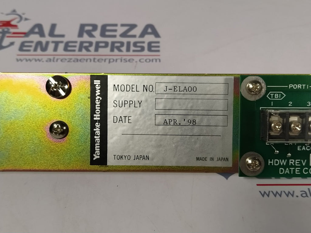 Honeywell J-ELA00 704038010 Revision A 80360558-001