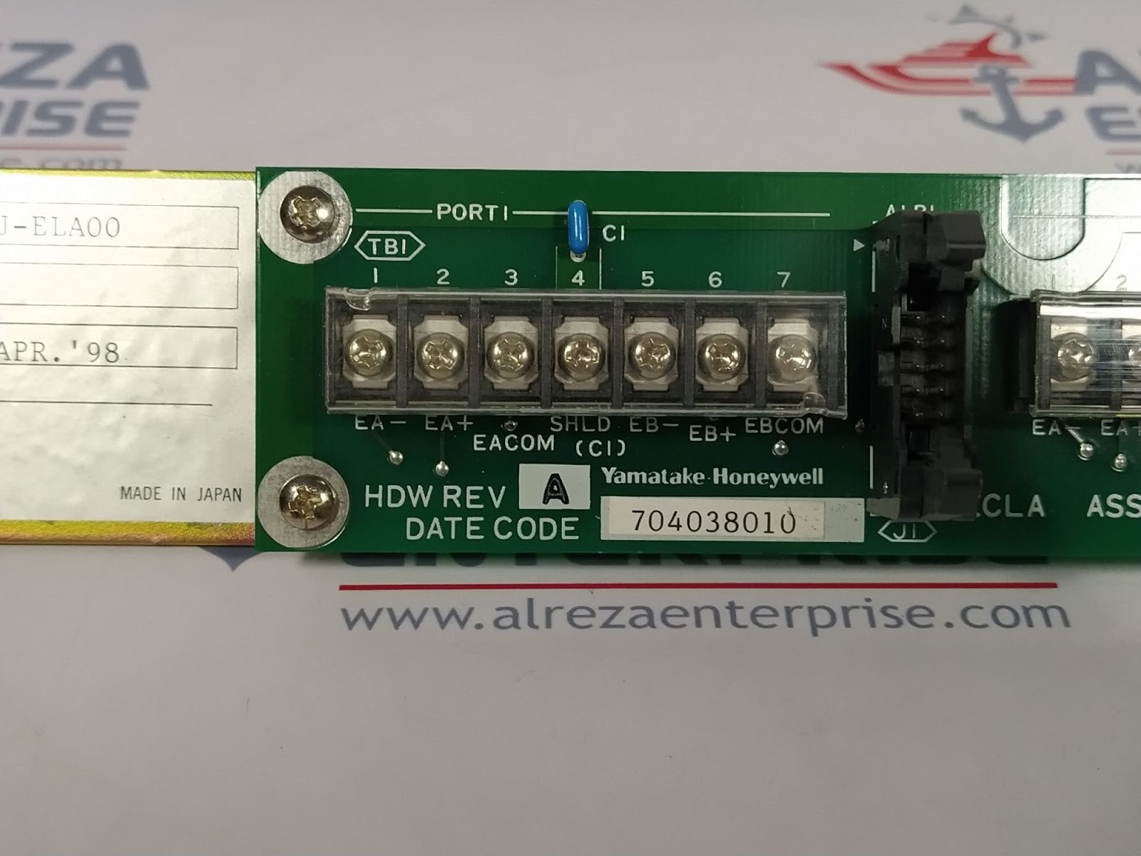 Honeywell J-ELA00 704038010 Revision A 80360558-001