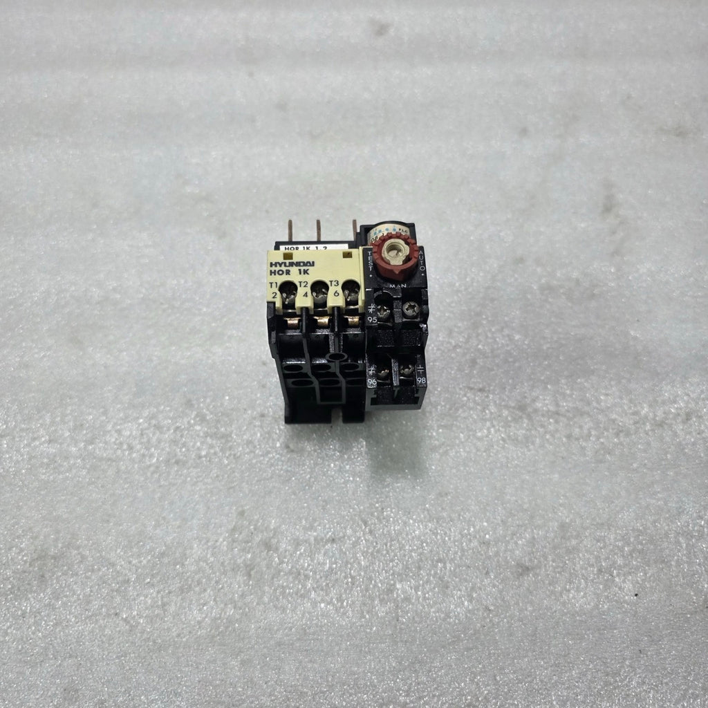 HYUNDAI HOR 1K 1.2 THERMAL OVERLOAD RELAY 3 POLE 0.8-1.2A (FLC DIAL)