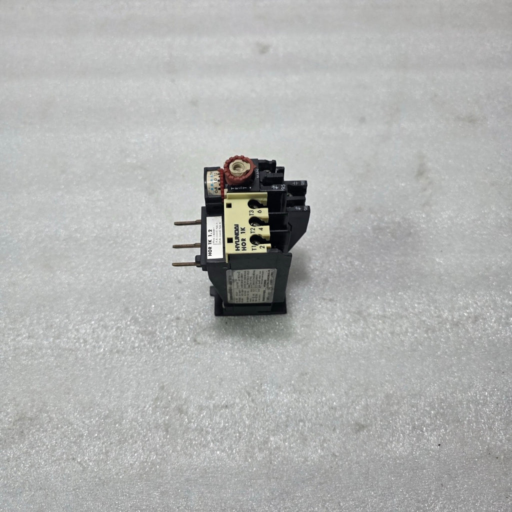 HYUNDAI HOR 1K 1.2 THERMAL OVERLOAD RELAY 3 POLE 0.8-1.2A (FLC DIAL)