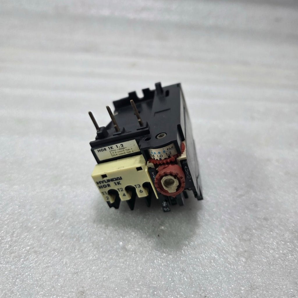 HYUNDAI HOR 1K 1.2 THERMAL OVERLOAD RELAY 3 POLE 0.8-1.2A (FLC DIAL)