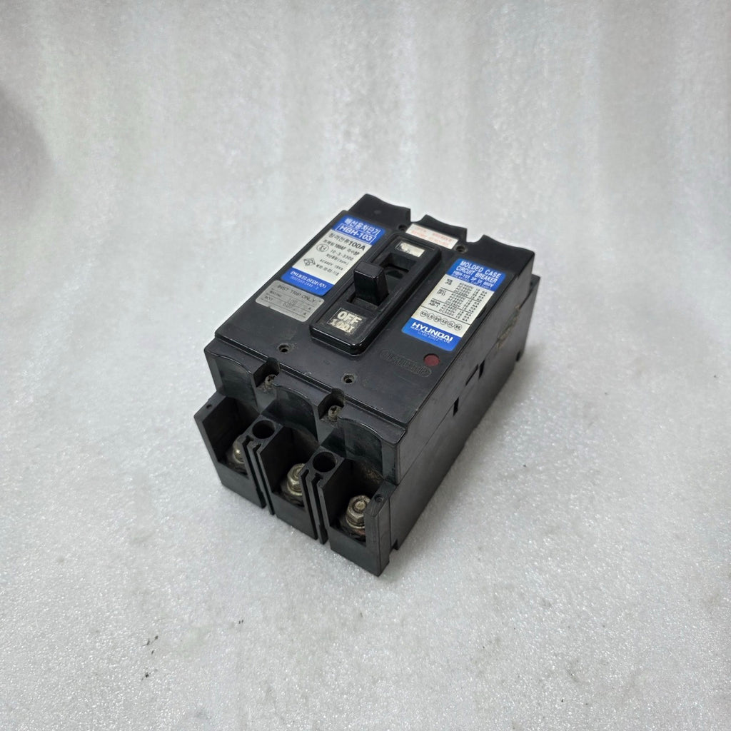 HYUNDAI HBH-103 MOLDED CASE CIRCUIT BREAKER 3P 100A 660V MCCB 18KA