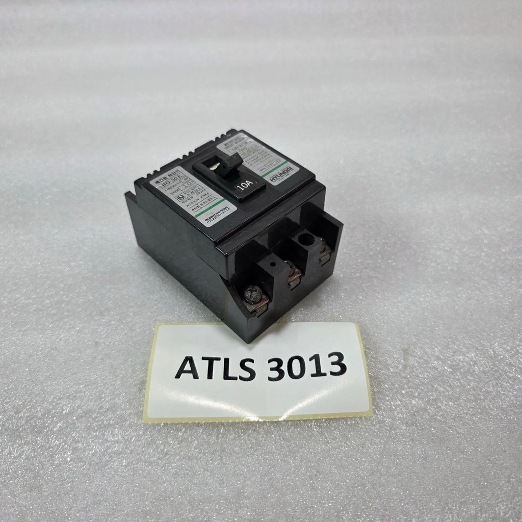 HYUNDAI HO-30E 10A 3 POLE MOLDED CASE CIRCUIT BREAKER MCCB AC460V