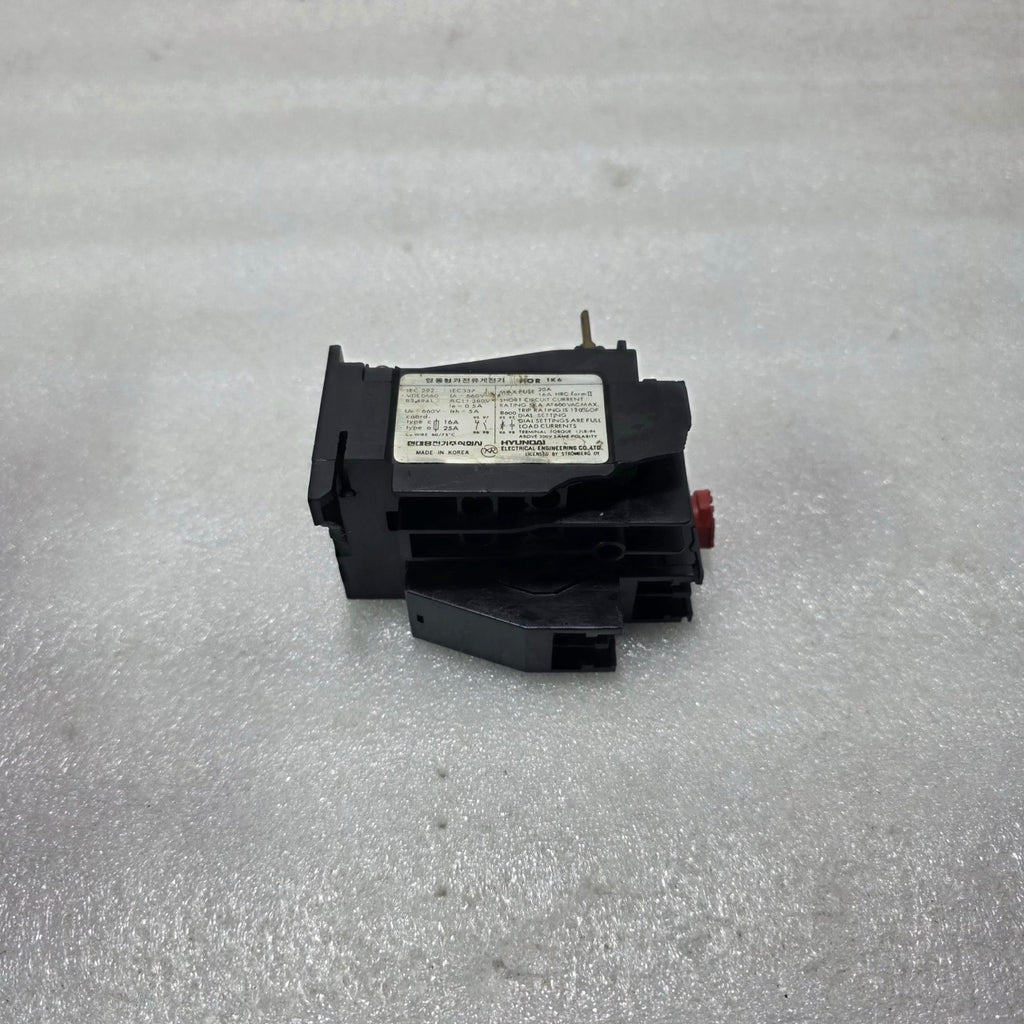 HYUNDAI HOR 1K 6 / HOR 1K6 THERMAL OVERLOAD RELAY 4A – 6A 1NO+1NC Up to 660V AC