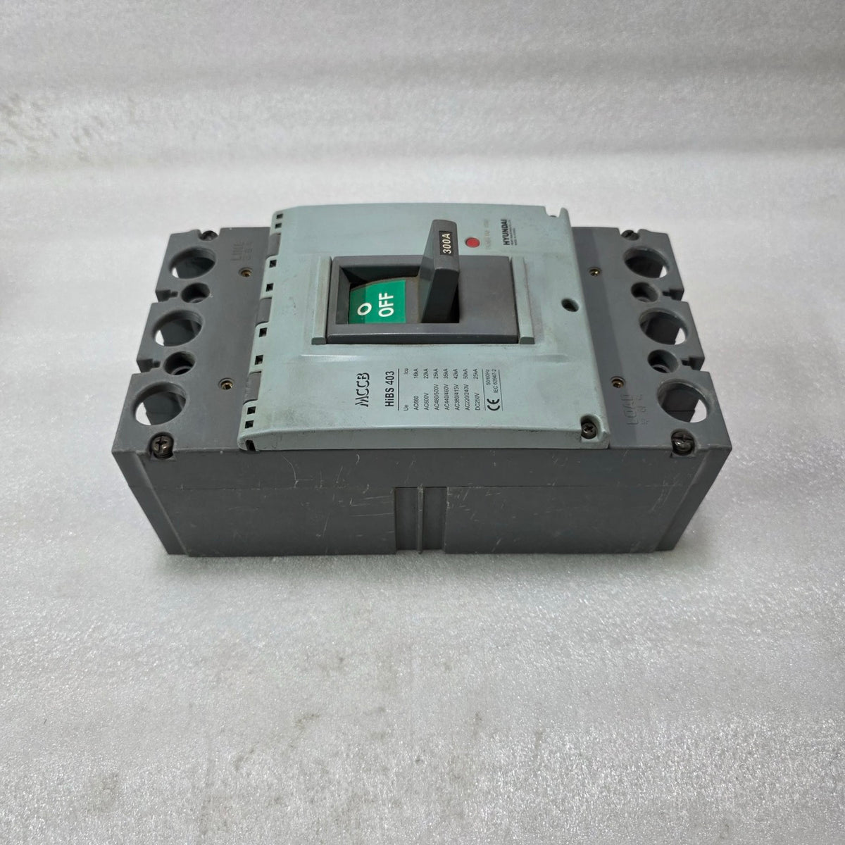 HYUNDAI HiBS 403 MCCB 300A 3P 660V 50kA MOLDED CASE CIRCUIT BREAKER PRE-OWNED