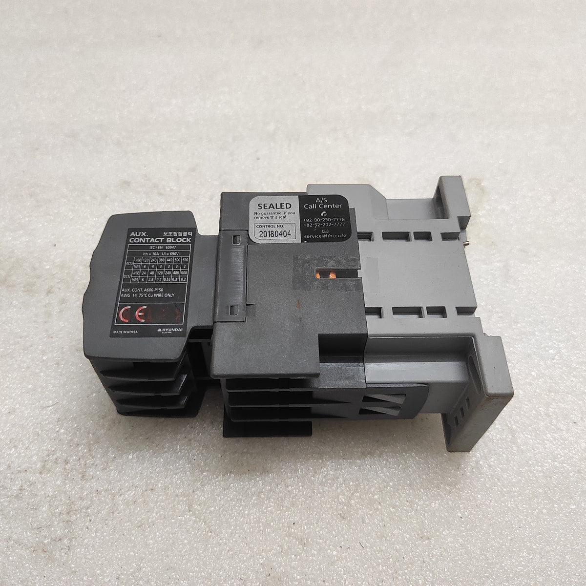 HYUNDAI UMX 22 MAGNETIC CONTACTOR COIL VOLTAGE 100-110V UAB22 RELAY