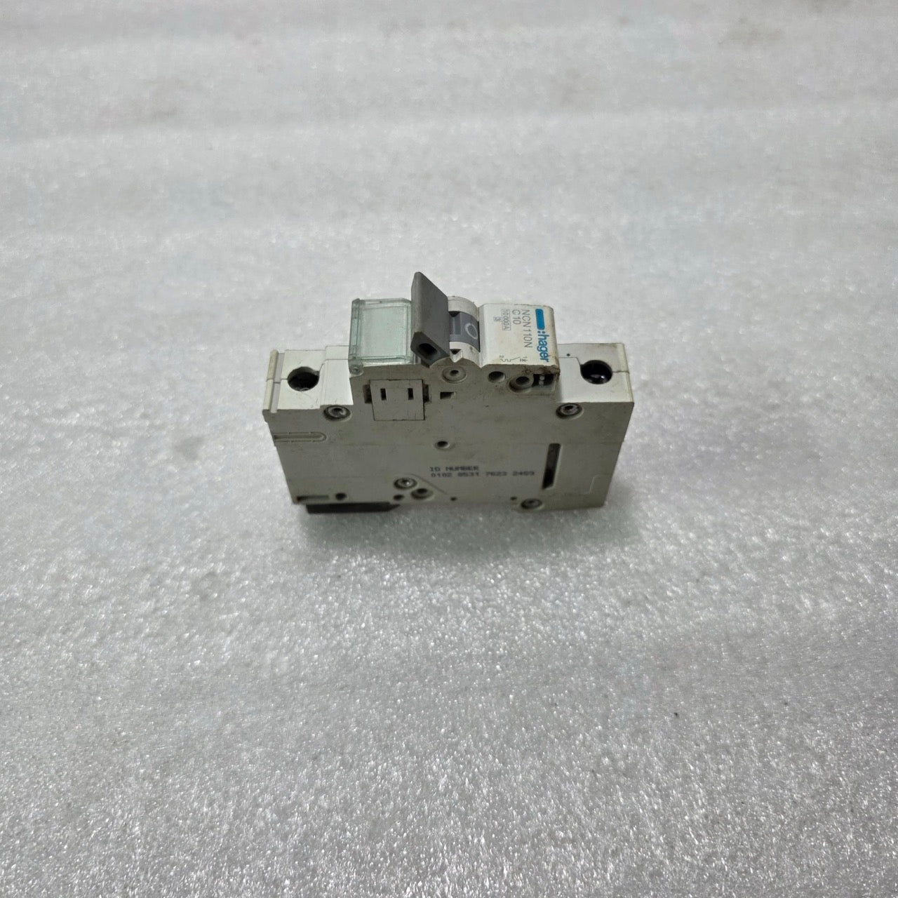 HAGER NCN110N 10A 1-POLE TYPE C MCB 10kA INDUSTRIAL CIRCUIT BREAKER