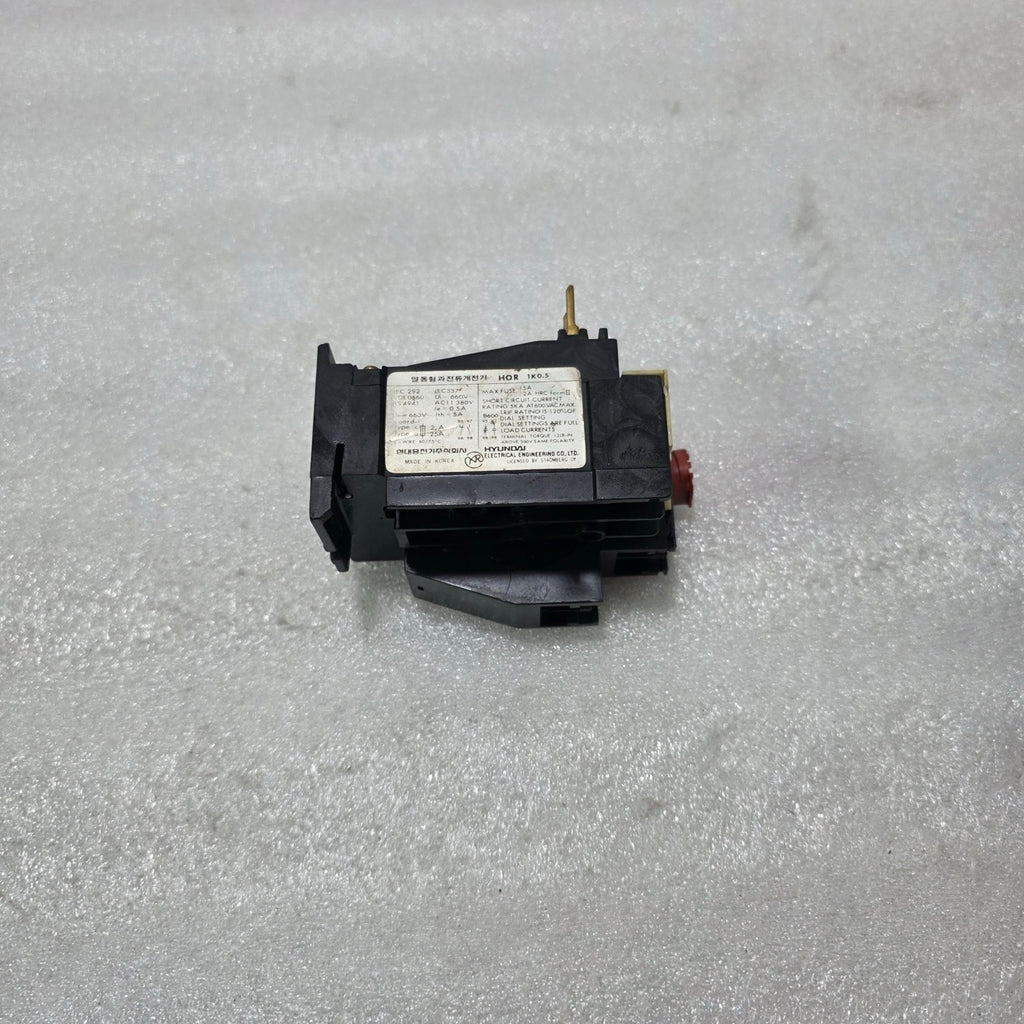 HYUNDAI HOR 1K 0.5 / HOR 1K0.5 THERMAL OVERLOAD RELAY 0.34A – 0.5A 1NO+1NC