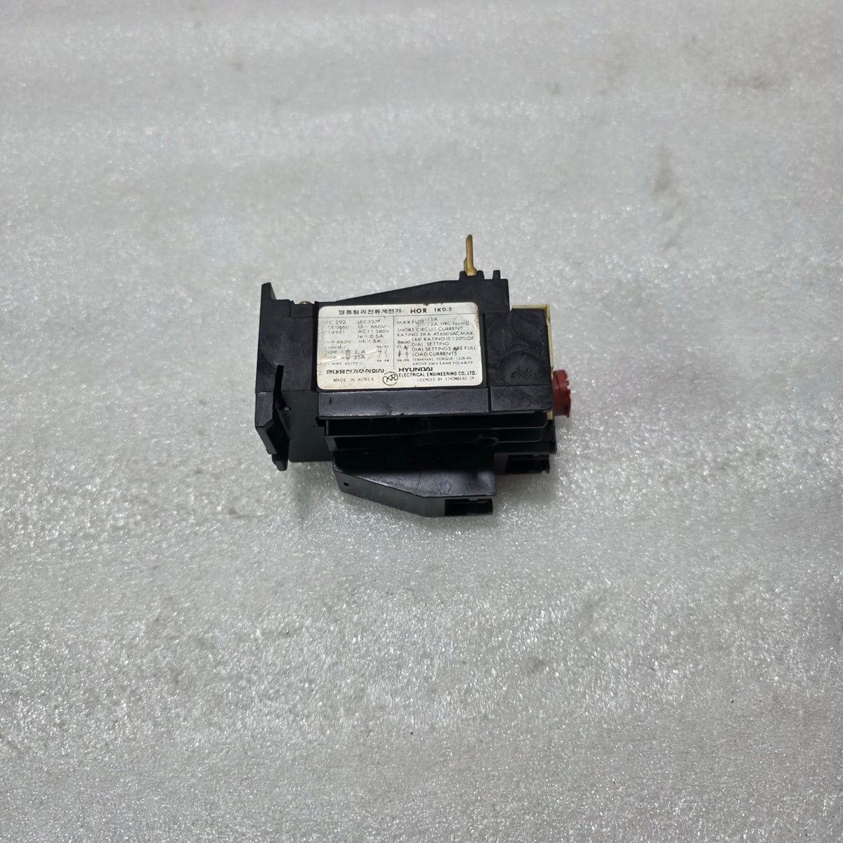 HYUNDAI HOR 1K 0.5 / HOR 1K0.5 THERMAL OVERLOAD RELAY 0.34A – 0.5A 1NO+1NC