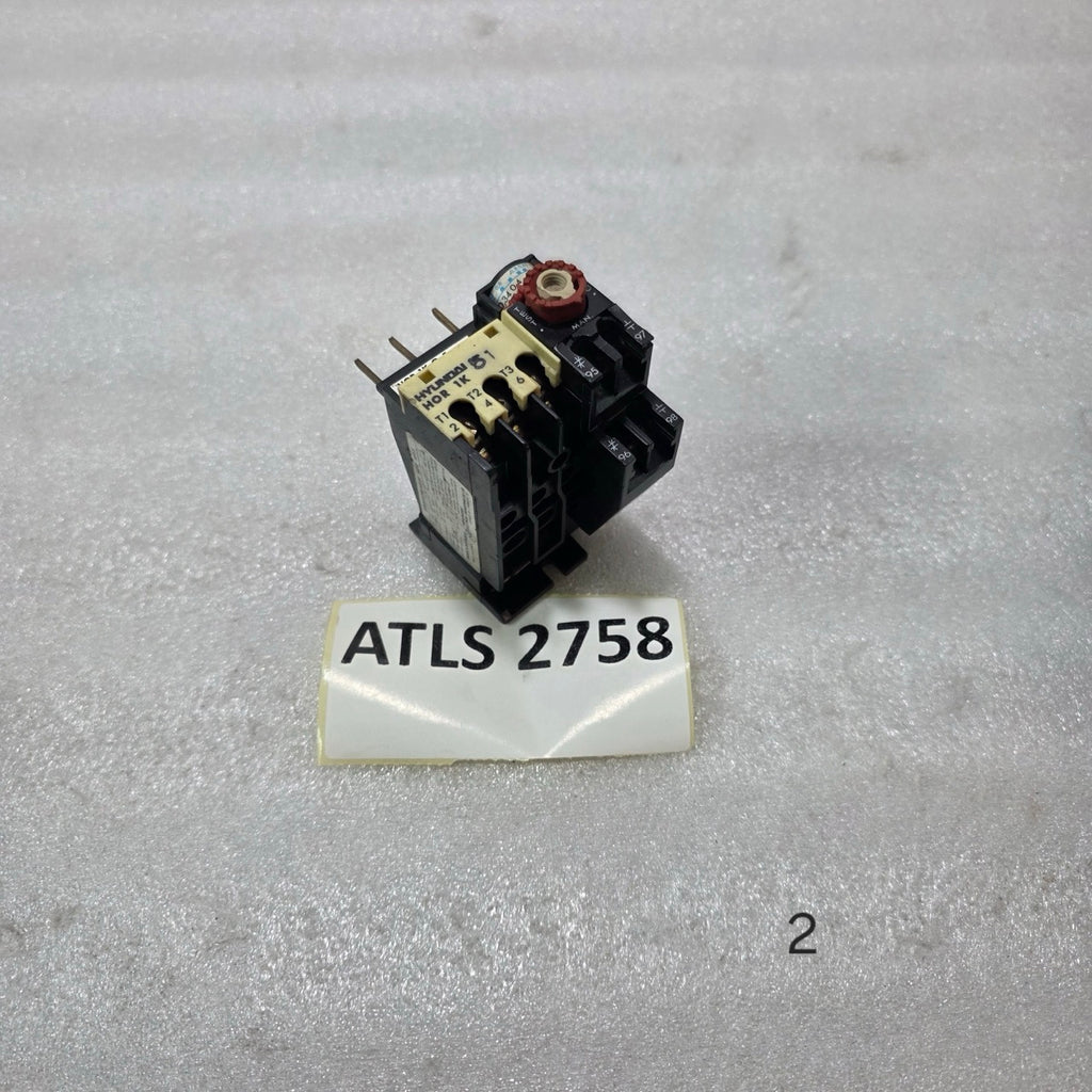 HYUNDAI HOR 1K 0.5 / HOR 1K0.5 THERMAL OVERLOAD RELAY 0.34A – 0.5A 1NO+1NC