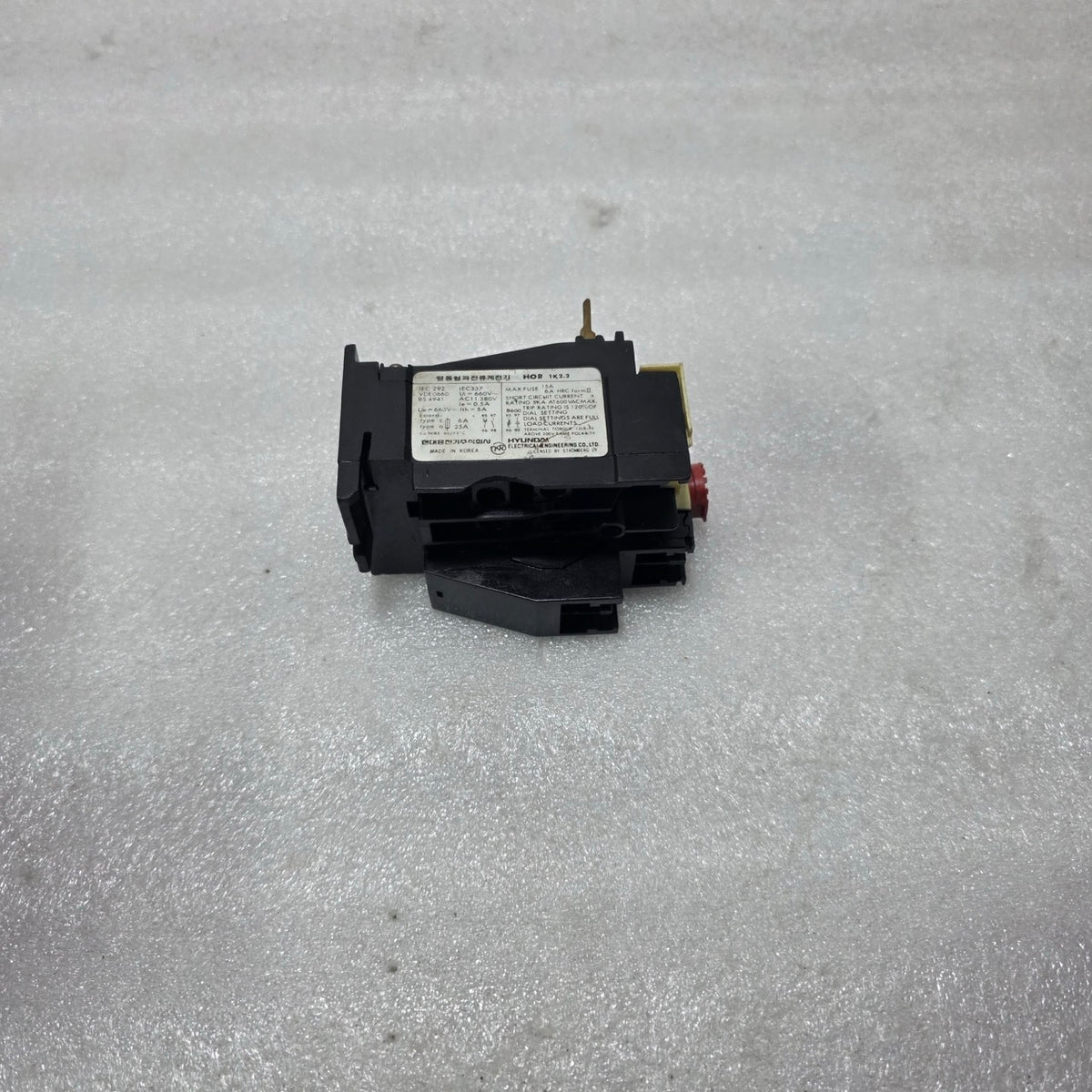HYUNDAI HOR 1K 2.2 / HOR 1K2.2 THERMAL OVERLOAD RELAY 1.5A – 2.2A 1NO+1NC