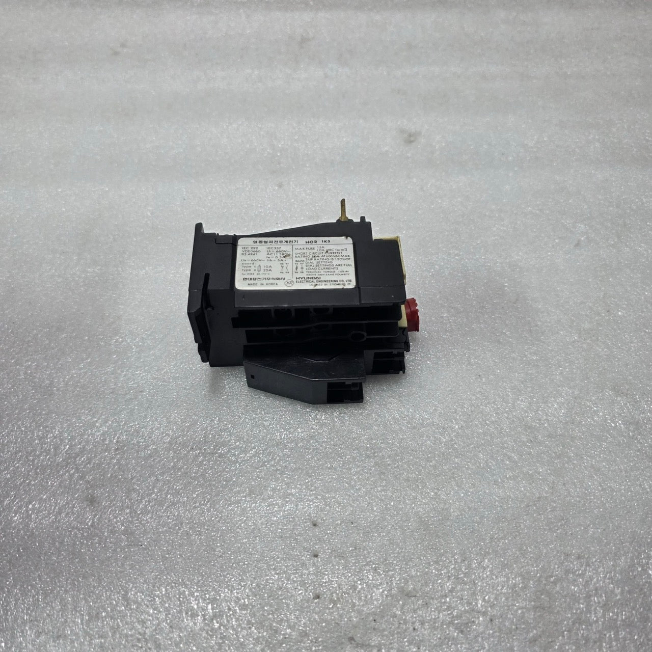 HYUNDAI HOR 1K 3 / HOR 1K3 THERMAL OVERLOAD RELAY 0.5A – 3A 1NO+1NC Up to 660V