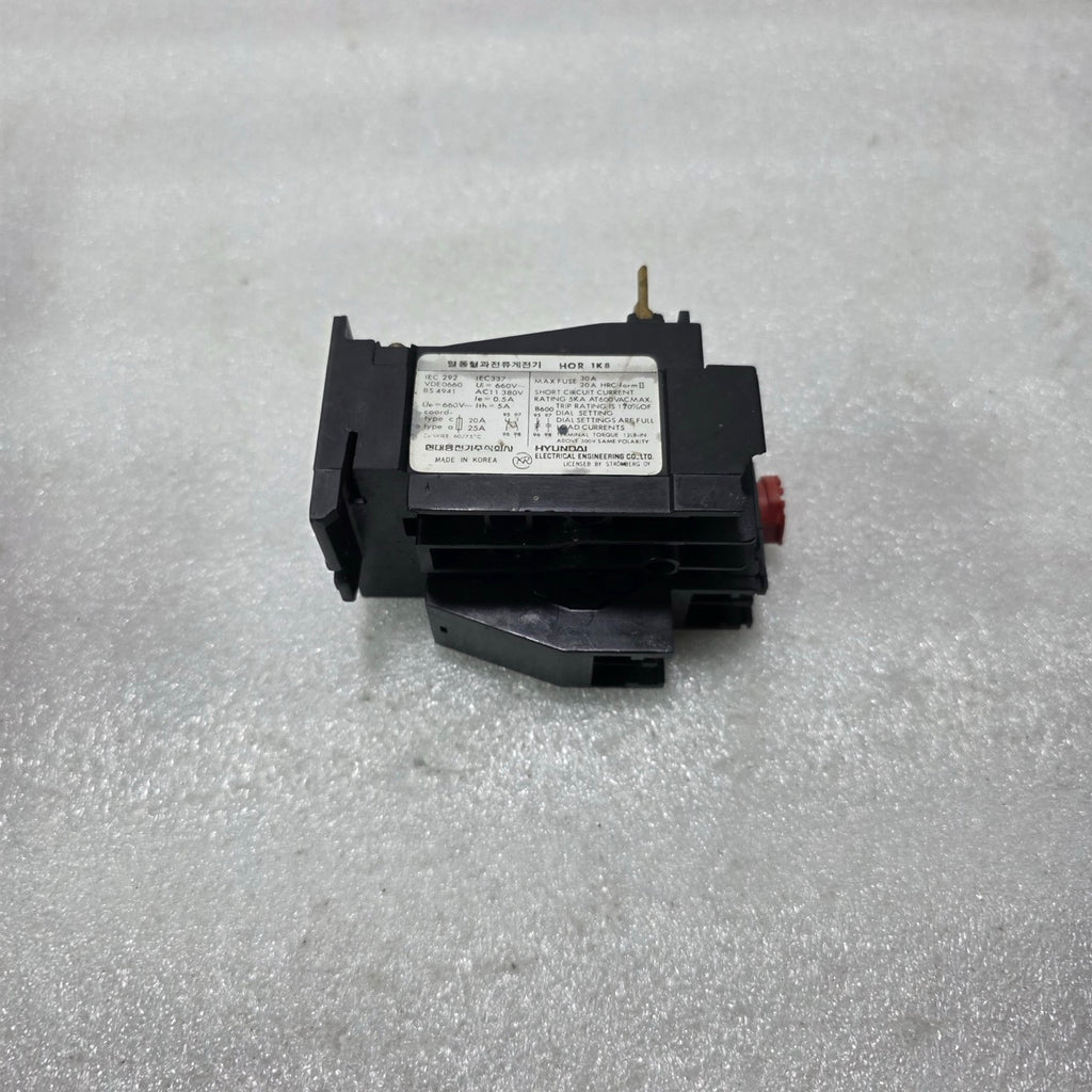 HYUNDAI HOR 1K 8 / HOR 1K8 THERMAL OVERLOAD RELAY 5A – 8A 1NO+1NC Up to 660V AC
