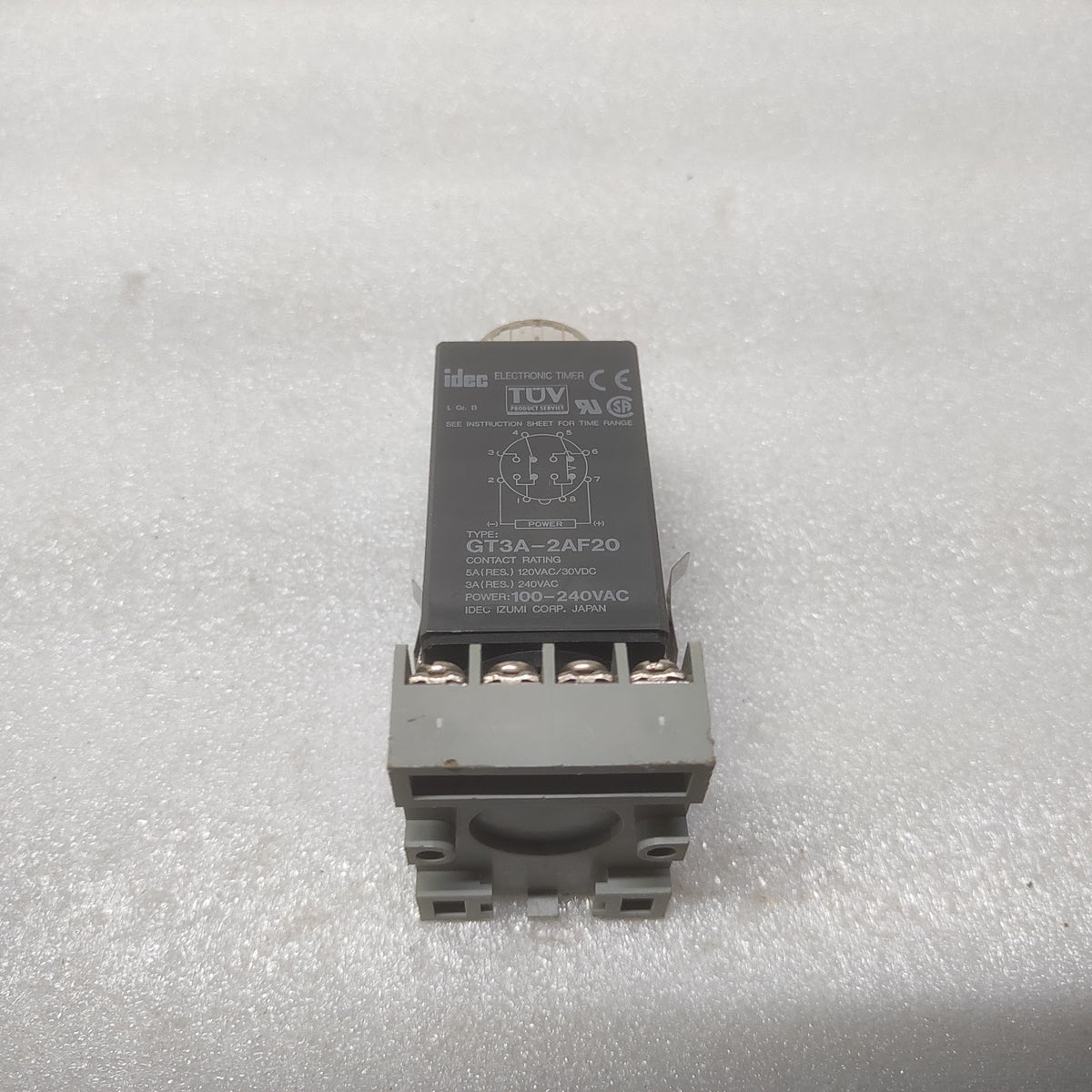 IDEC GT3A-2AF20 MULTIFUNCTION TIMER 100-240VAC