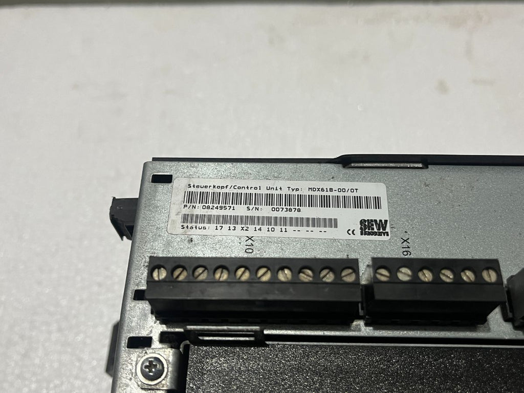 SEW EURODRIVE MDX61B0040-5A3-4-OT INVERTER DRIVE 08279780 CONTROL UNIT MDX61B-00