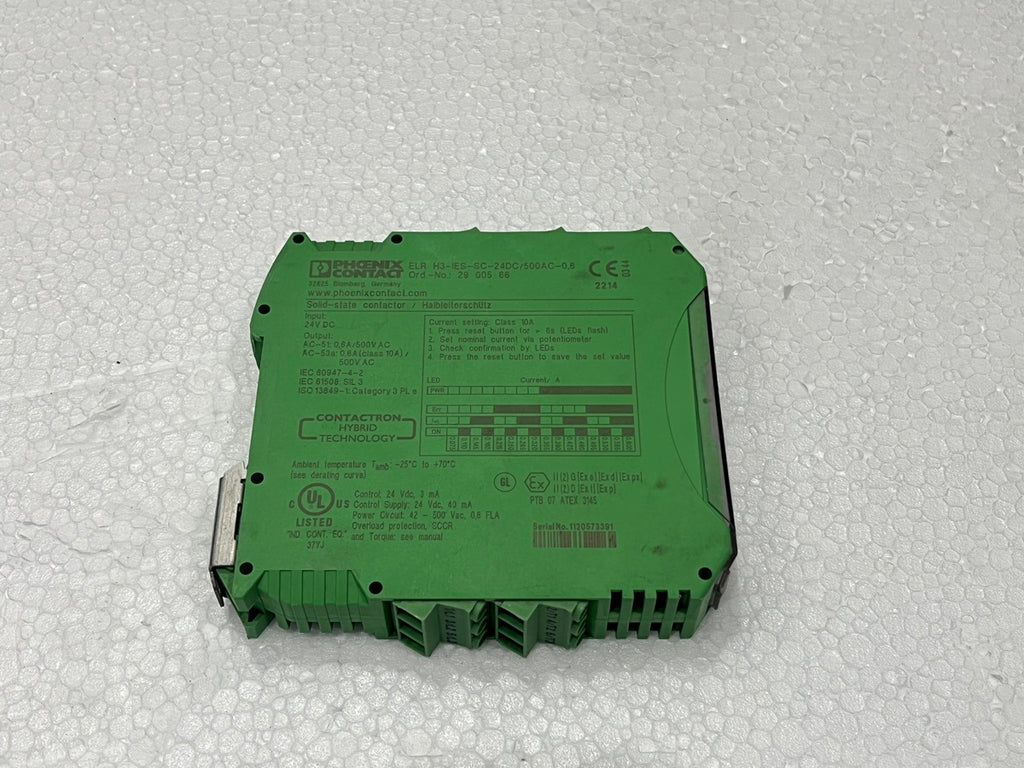 PHOENIX CONTACT ELR H3-IES-SC-24DC/500AC-0.6 HYBRID MOTOR STARTER 29 005 66