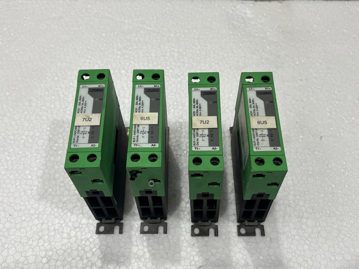 PHOENIX CONTACT ELR 1-24DC/600AC-20 SOLID STATE CONTACTOR 22 97 13 8