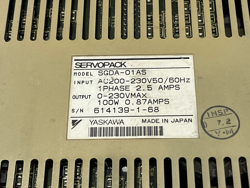 YASKAWA SGDA-01AS AC SERVOPACK SERVO DRIVE