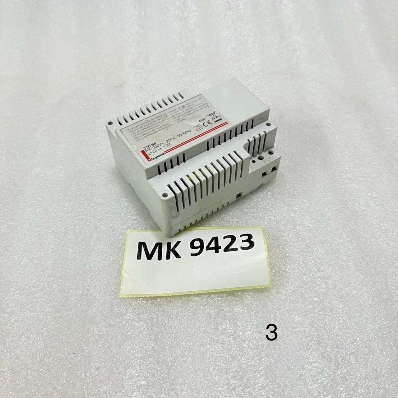 Legrand 035 64 DIN Rail Transformer 230V 23VA ±12V 1.2A