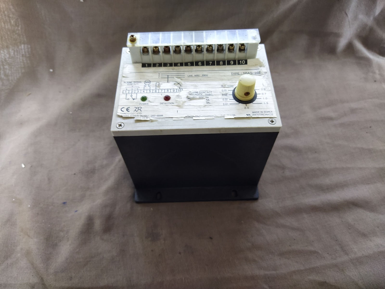 WESTRONICS SBAG-202 GROUNDING RESISTANCE MONITOR 220V