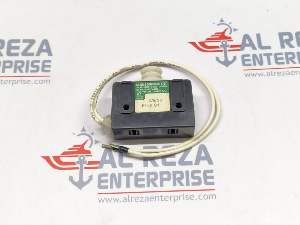 ASTRALUX 1471648 CRAIG & DERRICOTT S/B/SS - B/08 81 LIMIT SWITCH