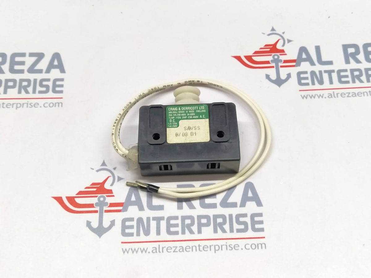 ASTRALUX 1471648 CRAIG & DERRICOTT S/B/SS - B/08 81 LIMIT SWITCH