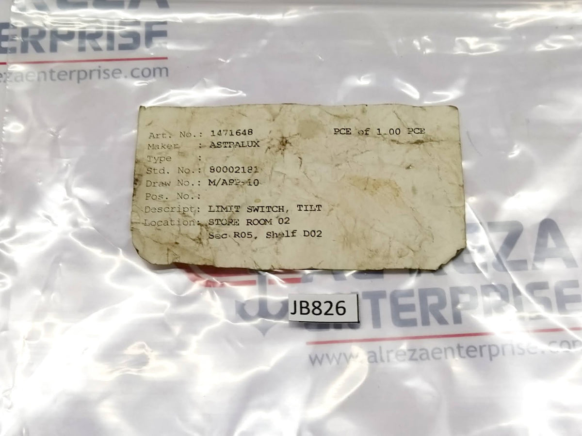 ASTRALUX 1471648 CRAIG & DERRICOTT S/B/SS - B/08 81 LIMIT SWITCH