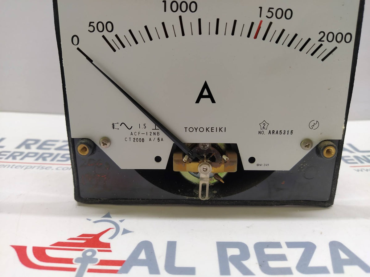 TOYO KEIKI ACF-12NB AMMETER CT 2000A/5A