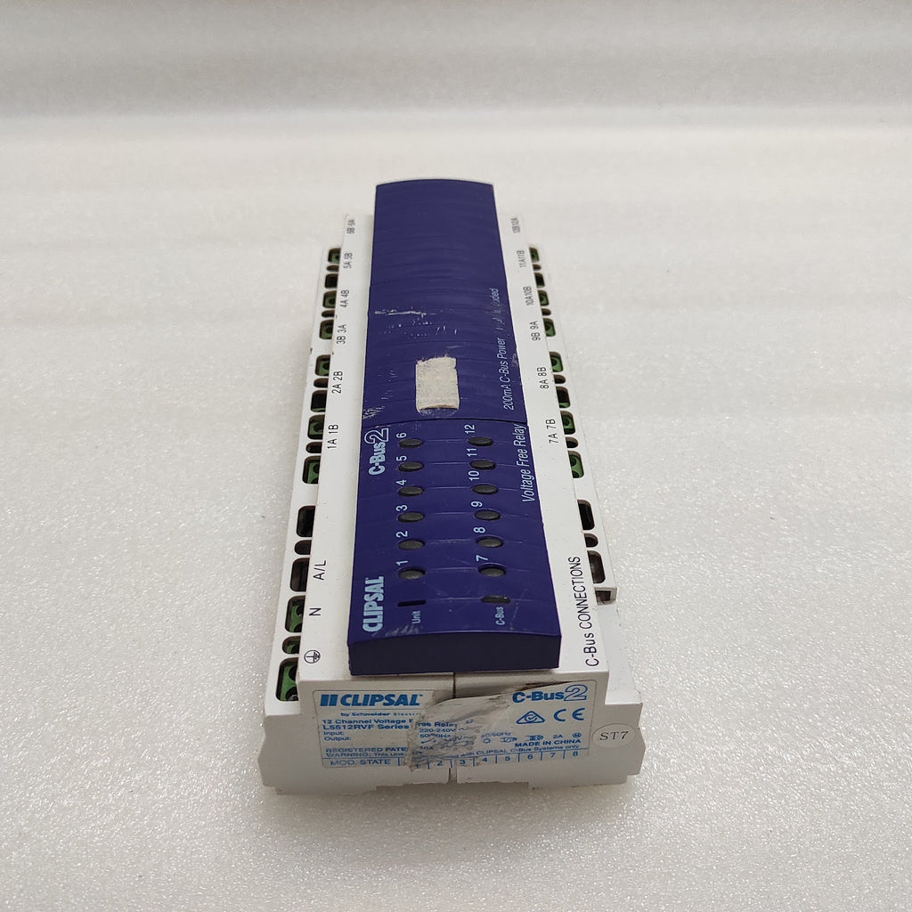 CLIPSAL C-BUS2 12-CHANNEL VOLTAGE FREE RELAY L5512RVF  220-240V FOR PARTS
