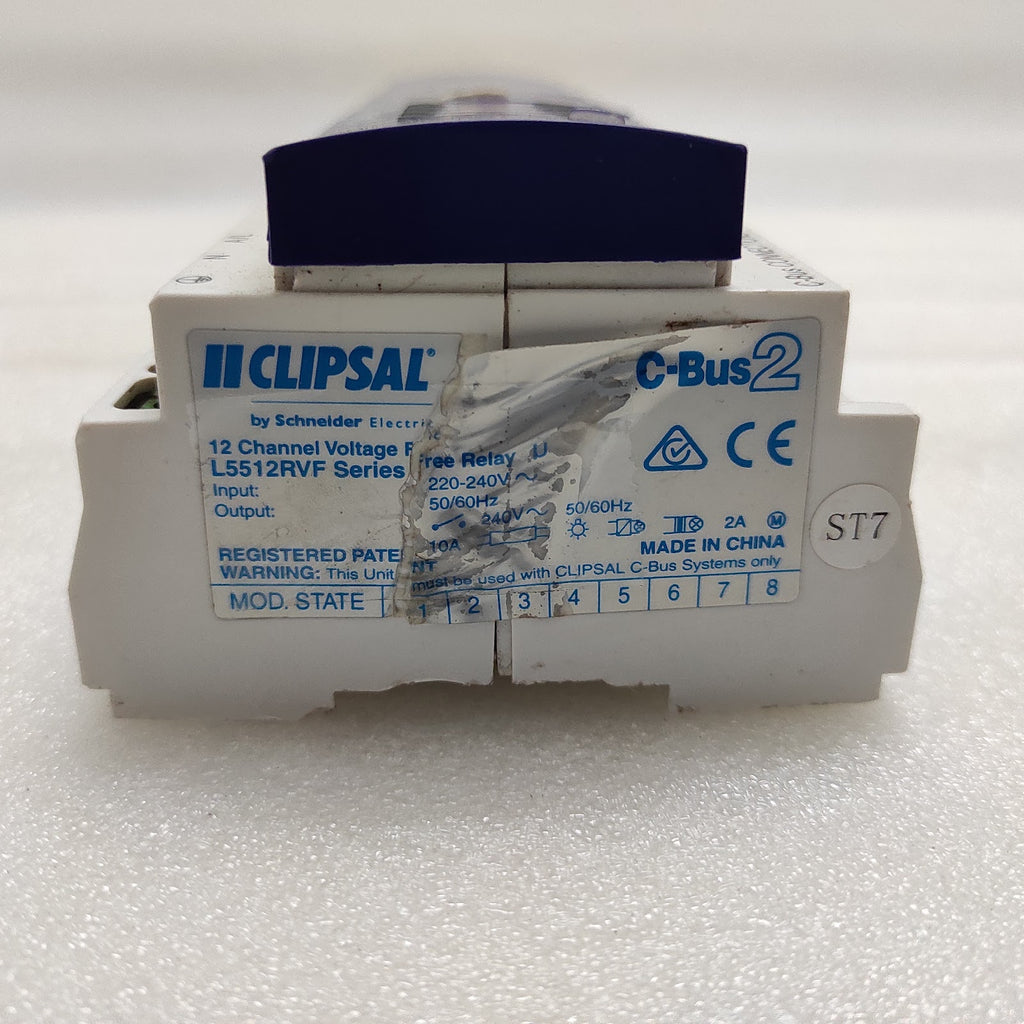 CLIPSAL C-BUS2 12-CHANNEL VOLTAGE FREE RELAY L5512RVF  220-240V FOR PARTS