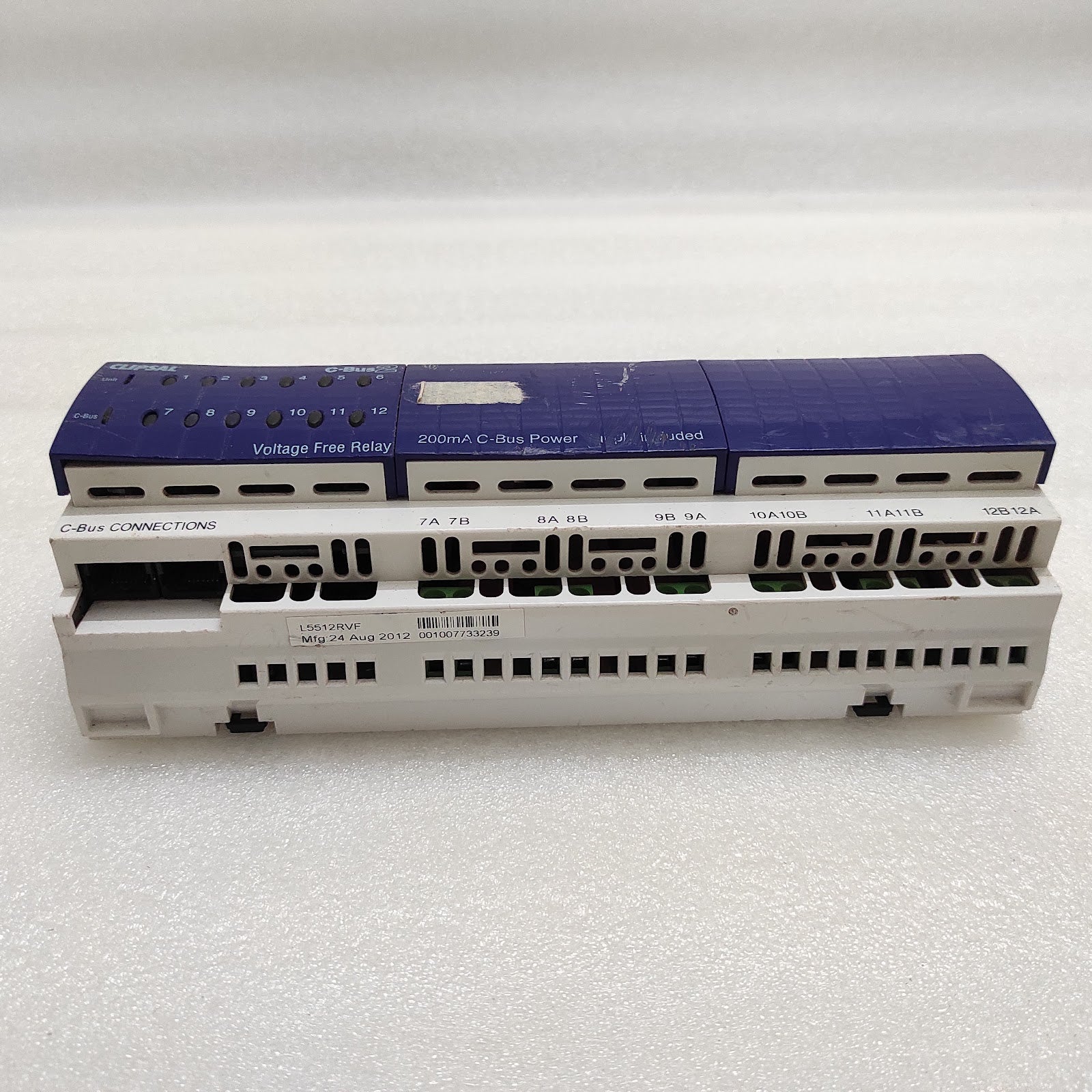 CLIPSAL C-BUS2 12-CHANNEL VOLTAGE FREE RELAY L5512RVF  220-240V FOR PARTS