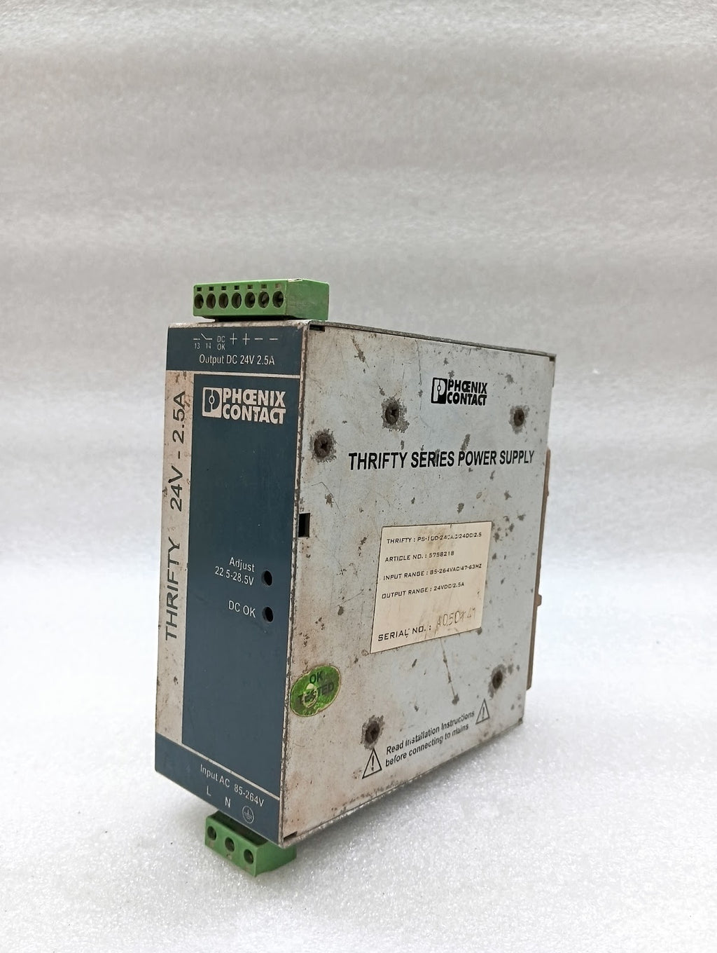 PHOENIX CONTACT 5758218 THRIFTY POWER SUPPLY 24V 2.5A