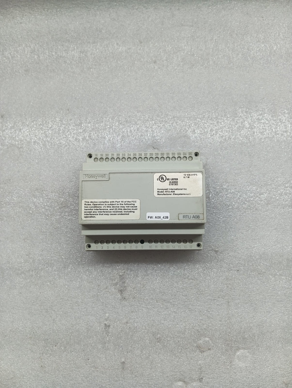 HONEYWELL RTU A08 INTERFACE CONTROL UNIT