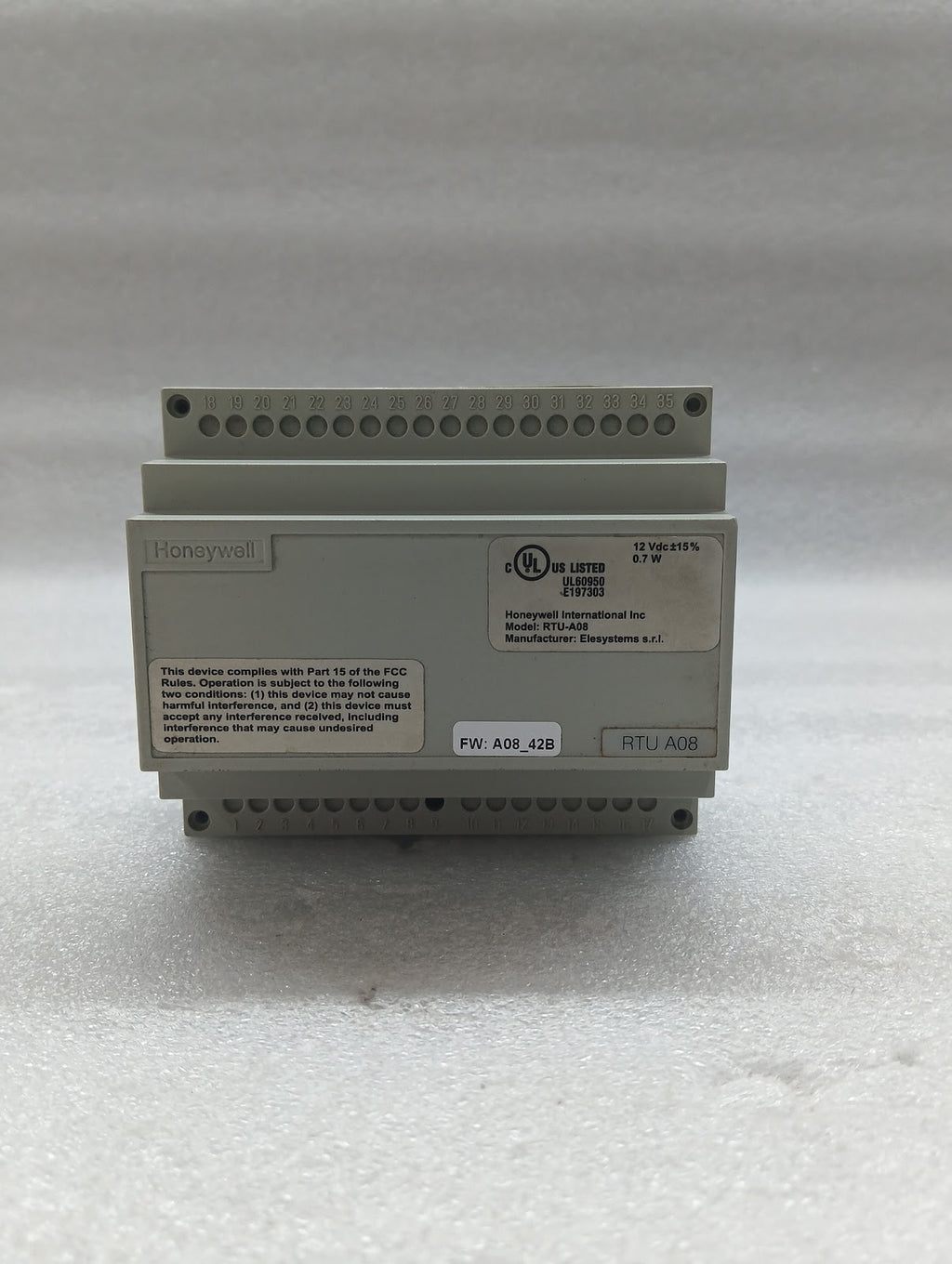 HONEYWELL RTU A08 INTERFACE CONTROL UNIT