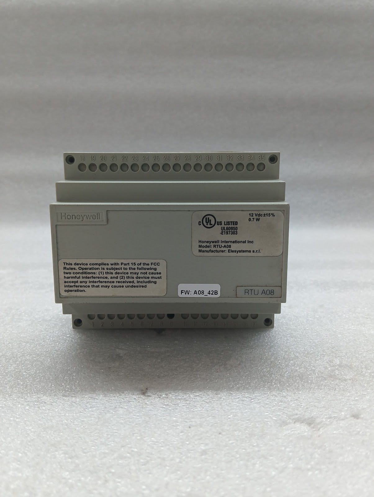HONEYWELL RTU A08 INTERFACE CONTROL UNIT