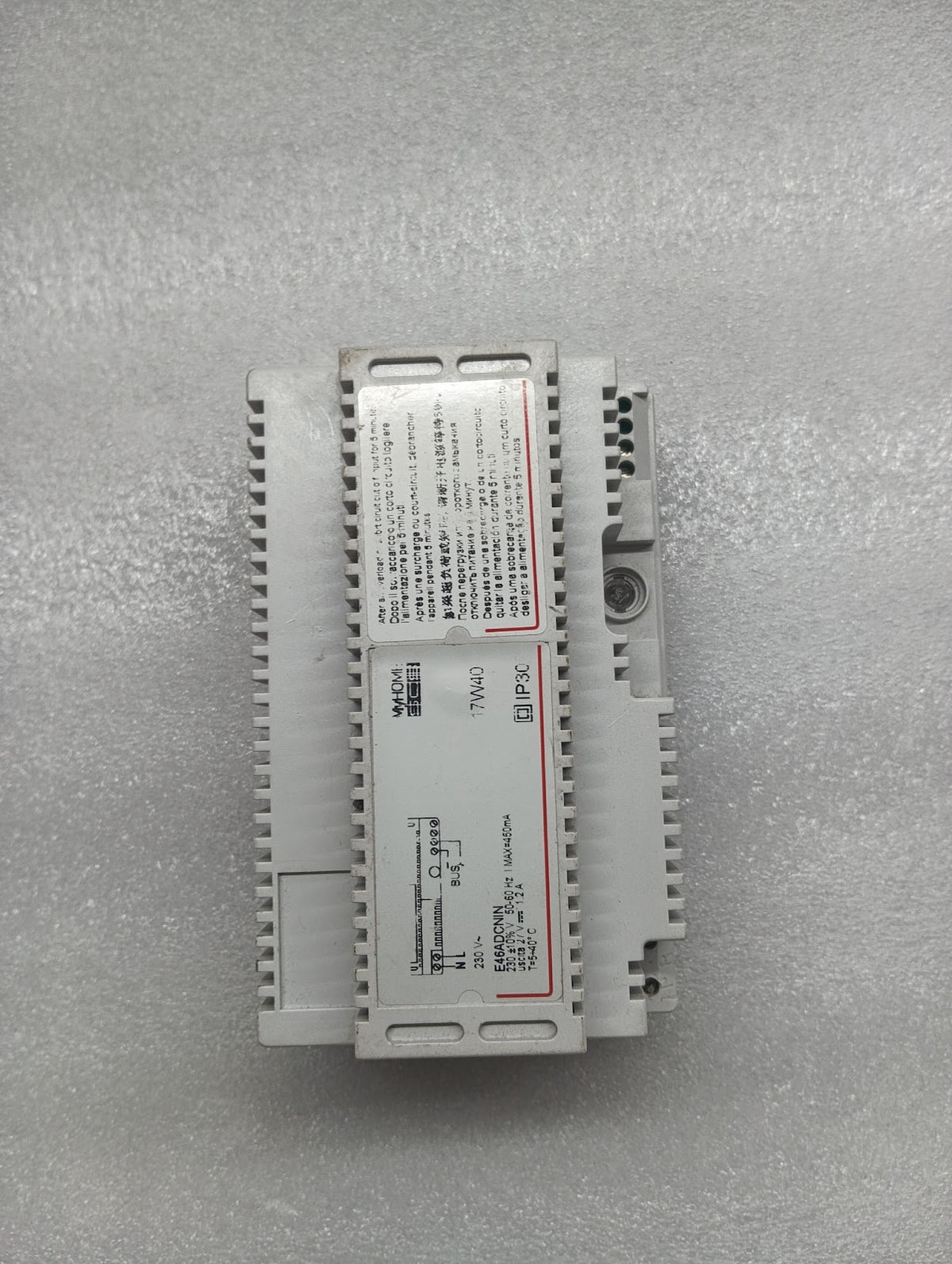 BTICINO MYHOME SCS E46ADCN POWER SUPPLY 17W40 230V E46ADCN