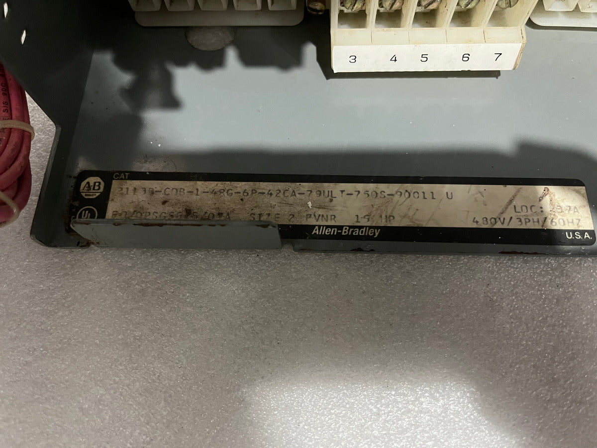 ALLEN BRADLEY CAT 2113B-CDB-1-4RG-6P-42CA-79ULT-750S-90011-U STARTER